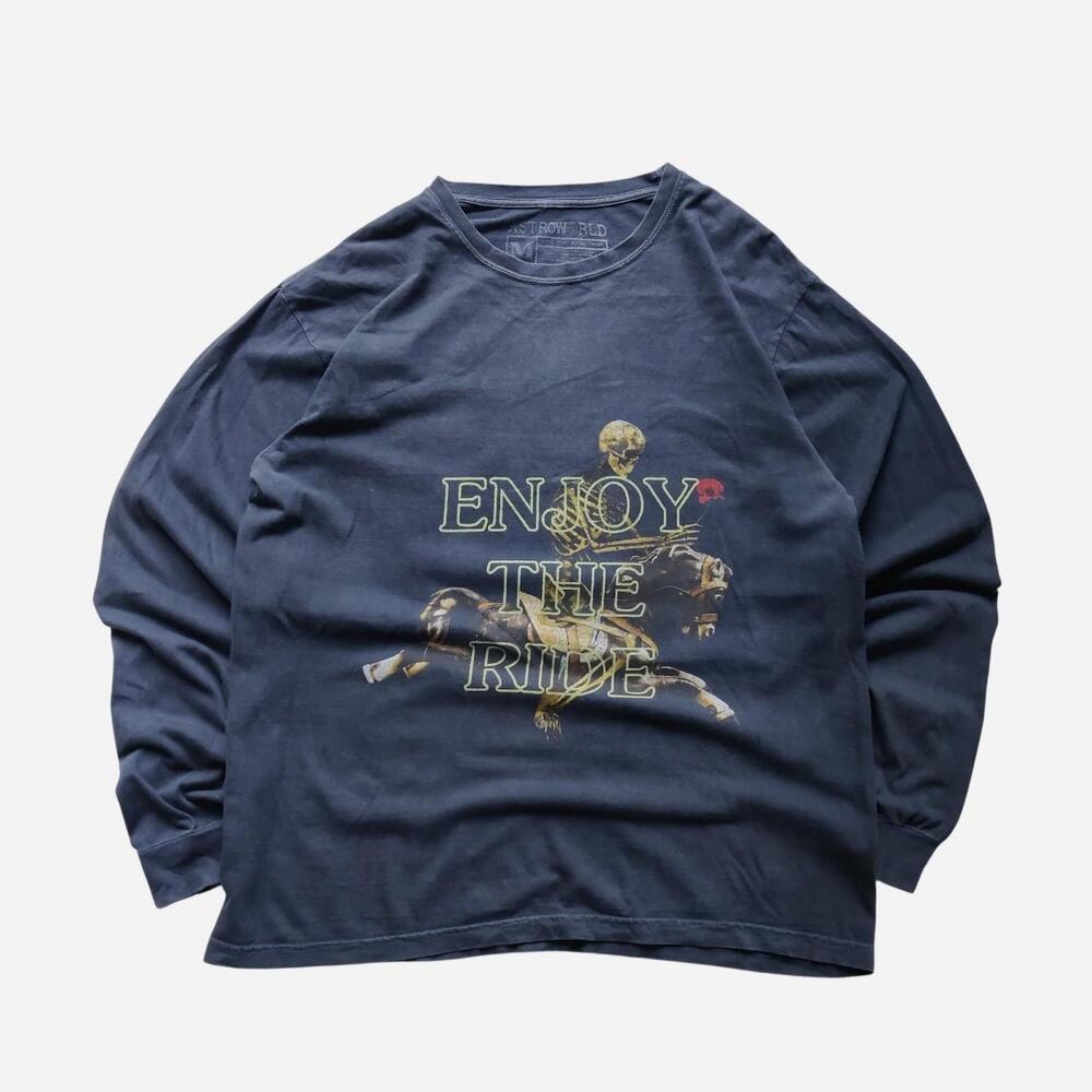 Travis Scott Astroworld merch grey long sleeve shirt